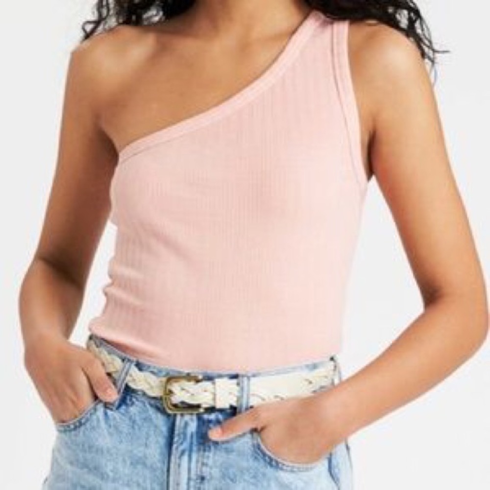 AE Ribbed One Shoulder Tank - Picture 2 of 2